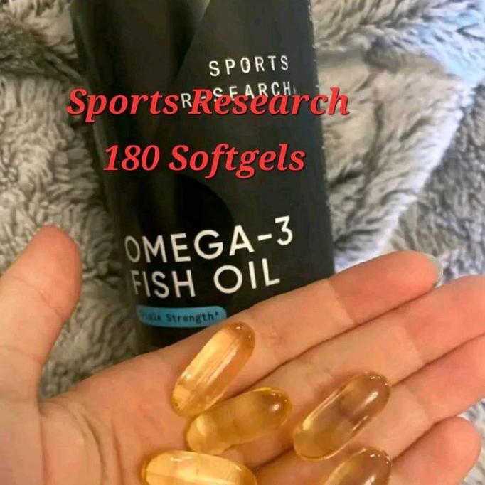 (READY STOCK) Sp SR Spotst Research Omega-3 Fish Oil from Wild Alaska Pollock 180 Softgels 1250mg rT