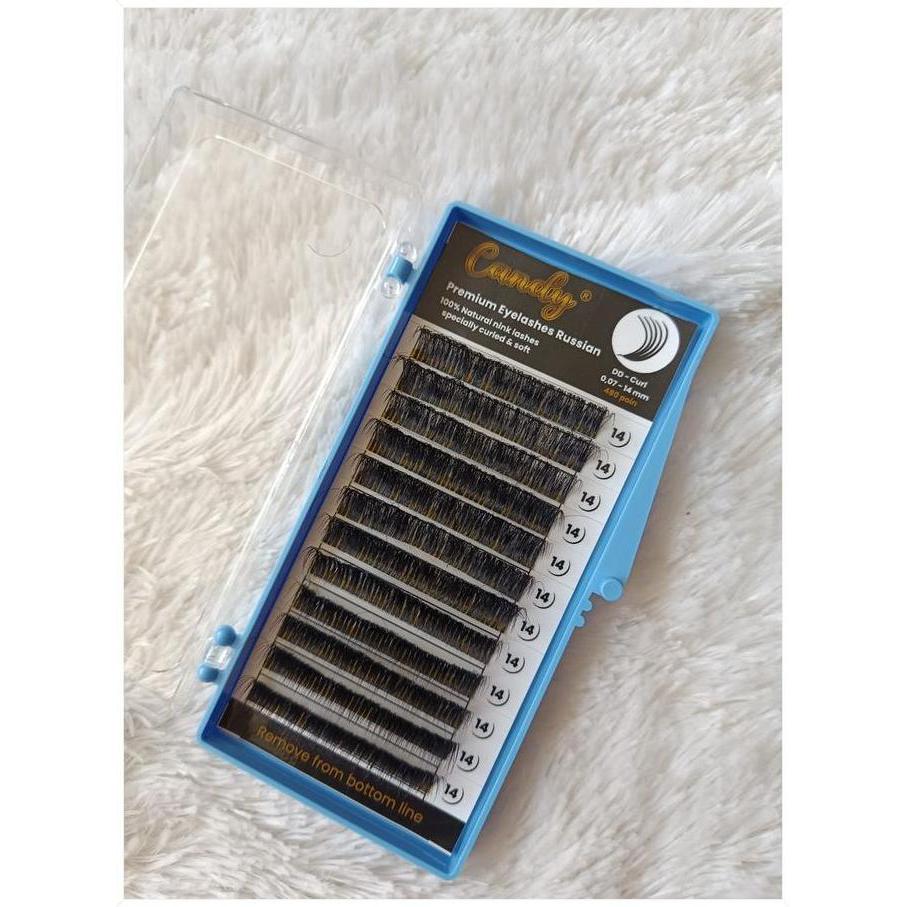 Haveme- Eyelash Extension Single Bulu Mata Tanam  Lashes Super Curly Lembut Ringan Ukuran 8-14 Mm 0.