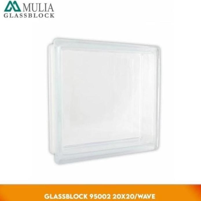 glass block mulia wave 95002 / 20x20x10cm