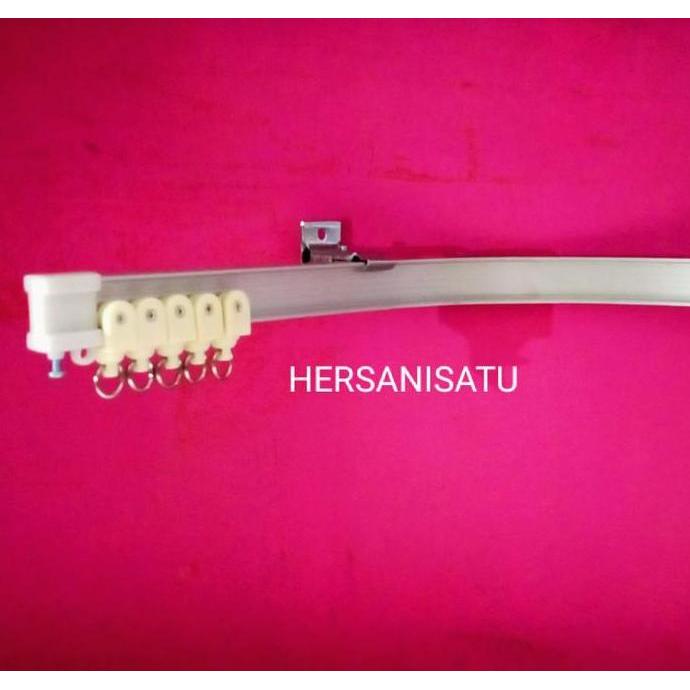 Visitor- Tiang Fleksibel Rel Gorden Lengkung Rollet Gordyn Siku Flexibel Batang Hordeng Elastis Ruma