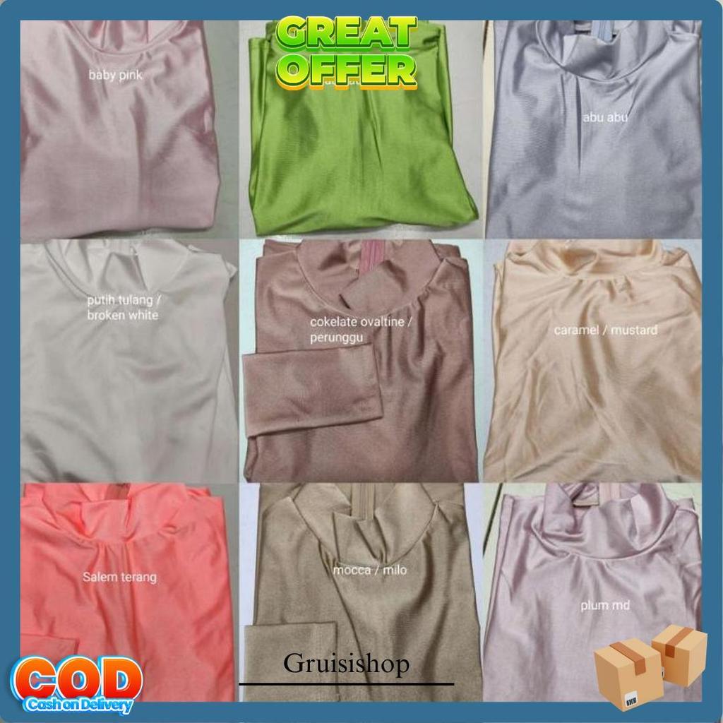 Manset Glitter Premium Jumbo Xxl - Manset Pengantin - Manset Lycra - Baju Manset Muslim Dalaman Keba