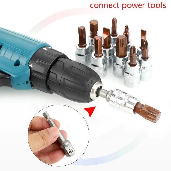 MATEGAV 6pcs/Set Mata hexagonal Hex Bit Socket 1/4 inch Mata hexagonal Hex Bit Socket