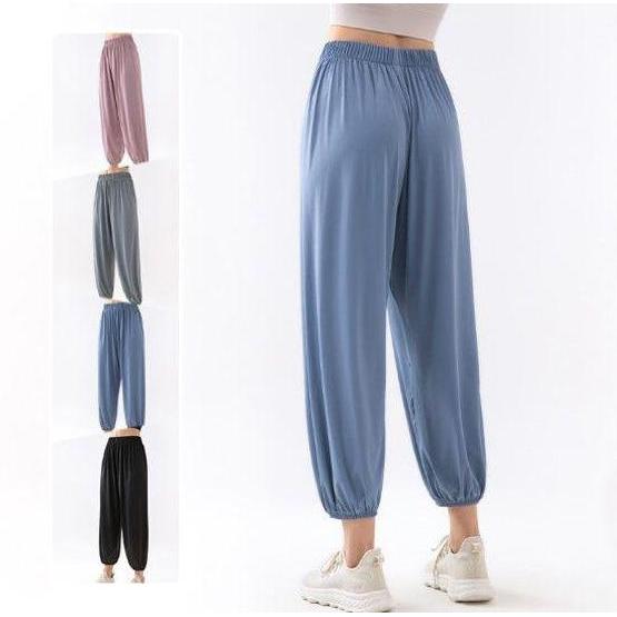 Wokex- 2Pcs Celamis Kerut Bahan Kaos Rayon Pe Nyaman Melar Ukuran Celana Dalaman Wanita Panjang Kain