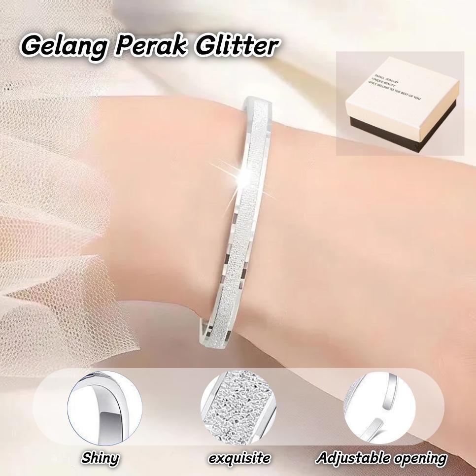 Gelang Perak 999Asli Starry Sky Simple Elegan Perhiasan Wanita Hadiah Ulang Tahun & Valentine