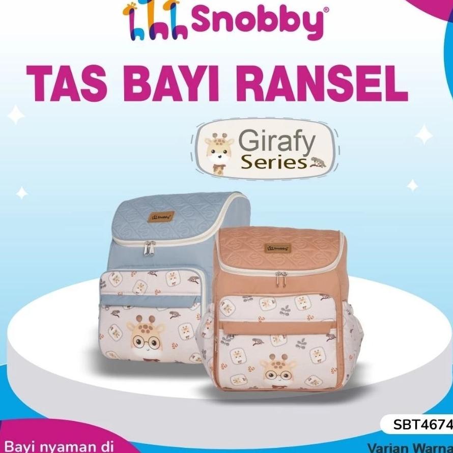 Snobby Tas Ransel Giraffy Series / Tas Perlengkapan Bayi