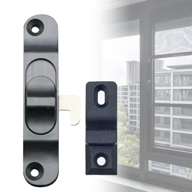 OTNEUDA Kunci Jendela Aluminium Geser Kunci Grendel Pengunci Jendela Geser Grendel Slot Sliding Wind