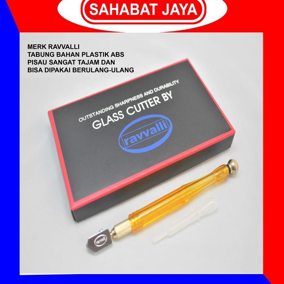 Pemotong Kaca Ravvalli Original Asli Alat Pemotong Kaca Original Murah Glass Cutter Pisau Kaca Terba
