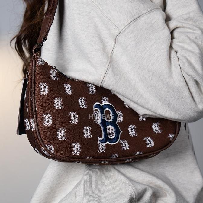 MLB New York Yankees Monogram Hobo Shoulder Bag Authentic / Tas Bahu MLB Original