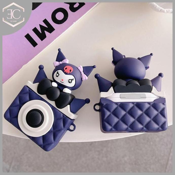NEW Case Airpods Kuromi Camera Case Casing Airpods 1 2 3 Kuromi Lucu