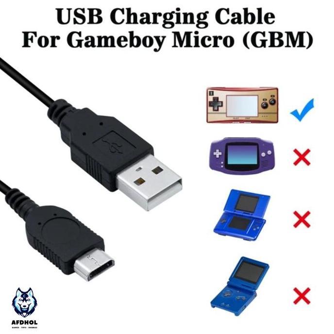 KABEL USB FOR CHARGER NINTENDO GAMEBOY MICRO GBM GAME BOY CHARGING CHAS