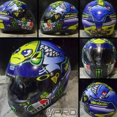 Decal Sticker Helm Fullface Kyt Vendetta 2