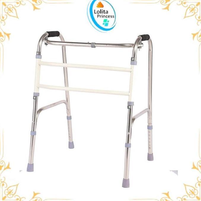 Walker Alat Tongkat Bantu Jalan Dewasa Desain Ergonomis, Ringan Dan Aman Untuk Lansia