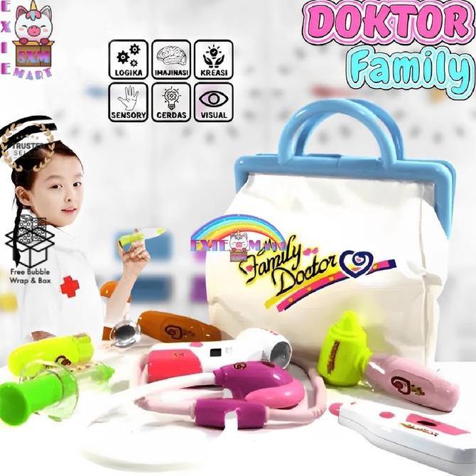 MAINAN ANAK [9921] MY FAMILY DOKTER SET BOX BESAR ADA SUARA LAMPU - MAINAN EDUKASI ANAK DOKTER DOKTE
