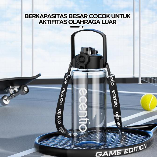 Posizioni- Ecentio Botol Plastik 1100Ml Botol Minum Besar Botol Minum Olahraga Sport Botol Minum Ana