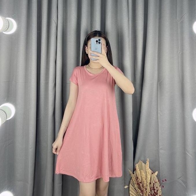 DISKON SPECIAL  Dress Mola 975 | Swing Dress | Dress Rayon Wanita Lembut Nyaman | Dress Midi Wanita 