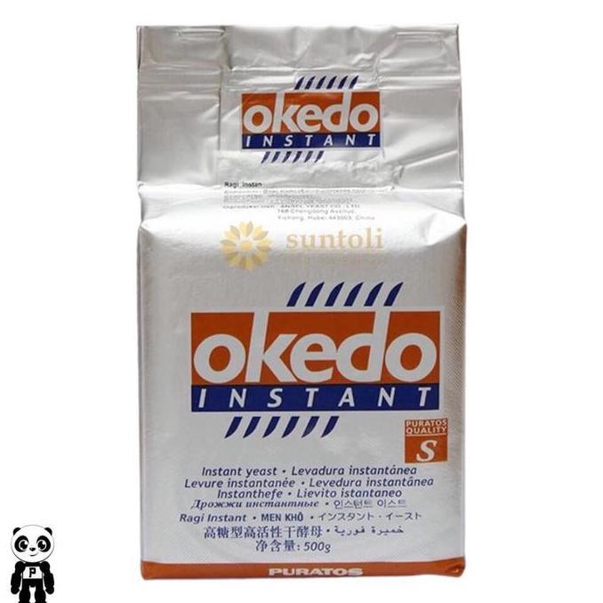 Jjd- Puratos Okedo Instant Yeast 500G Ragi Instan Kering Pengembang Roti Dan Kue