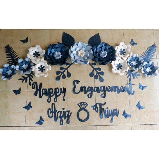 QIVARASHOP_ - PAPER FLOWER DEKORASI TUNANGAN BUNGA KERTAS BACKDROP LAMARAN HOME DEKOR HIASAN RUMAH A