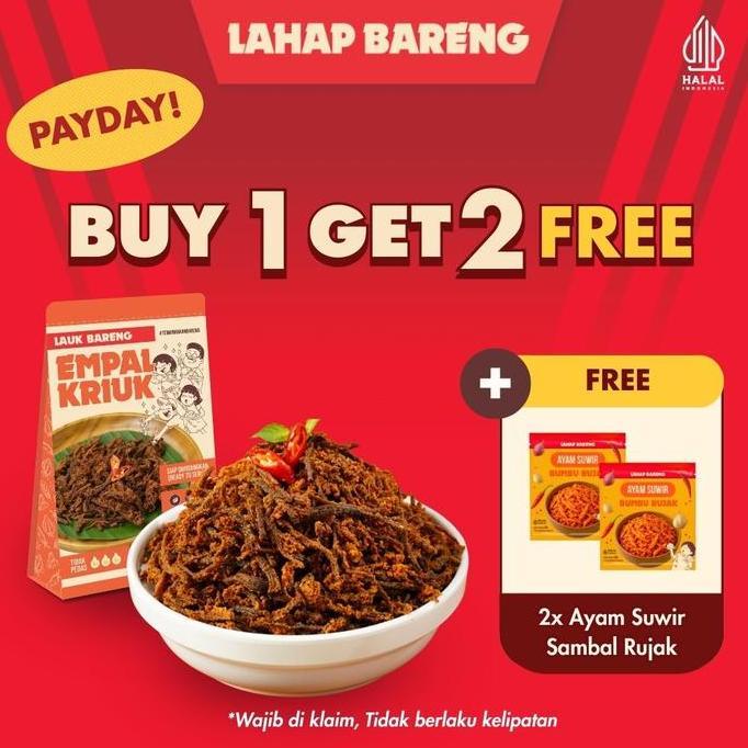 DIBAS_TAVE  - [LIVE EXCLUSIVE] [BUY1GET2] LAHAP BARENG - LAUK FAVORITE FREE 2PCS SACHET AYAM SUWIR S