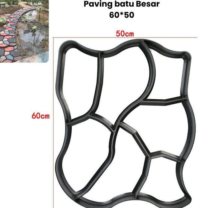 Giardino- Cetakan Paving Block Diy Paving Blok Mudah Praktis Cetakan Jalan Teras Besi