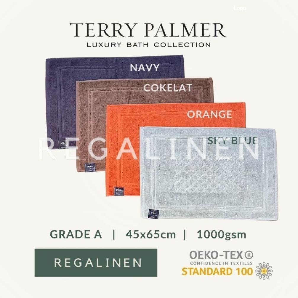 Keset Terry Palmer Pum 45x65cm Handuk Kaki Katun Tebal 1gsm Home Sweet Home HSH Hotel s Bathmat 100%