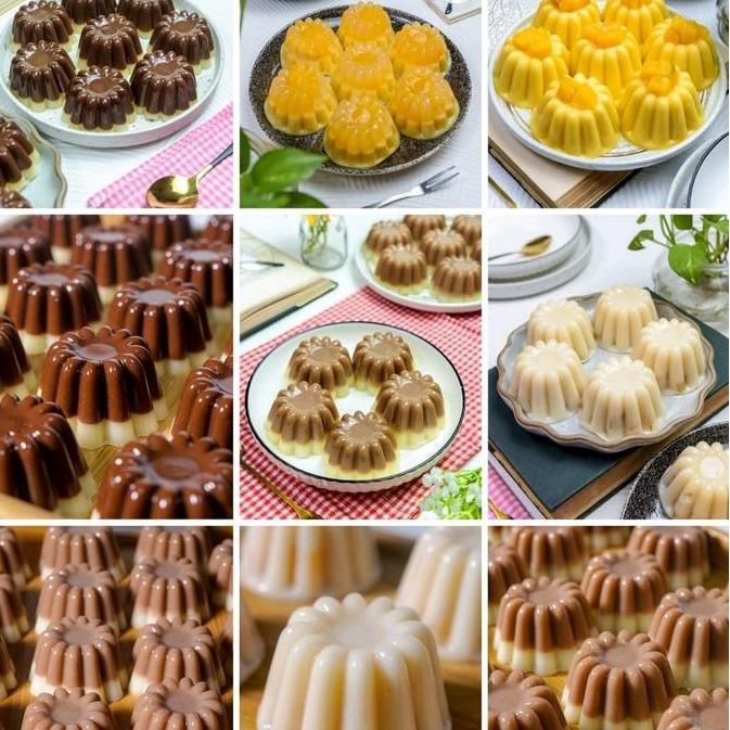 Stufato- Cetakan Puding  Green Leaf 0951 /Mini Polkadot Cetakan Puding Baby