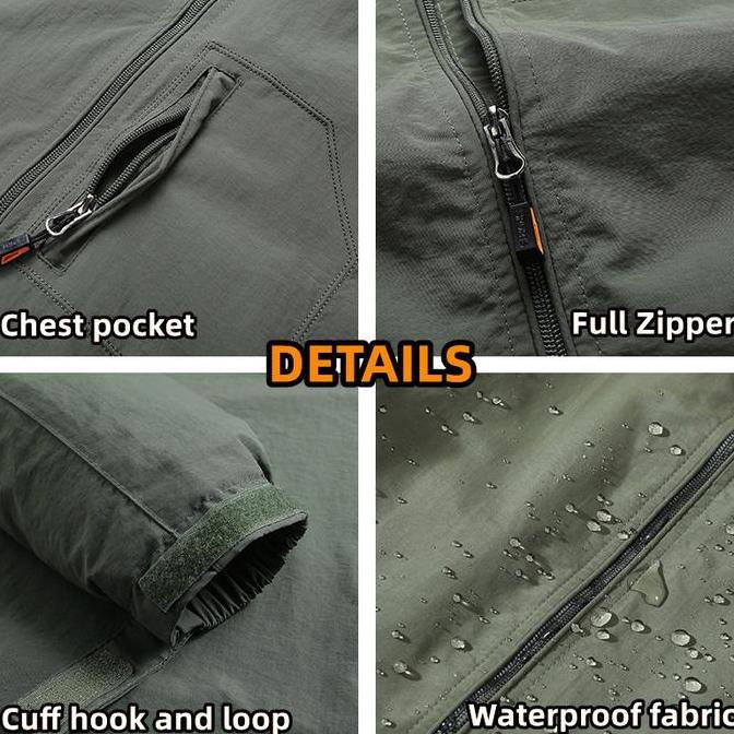 Uomo- Larisko Jaket Windbreaker Wexzy Waterproof Premium