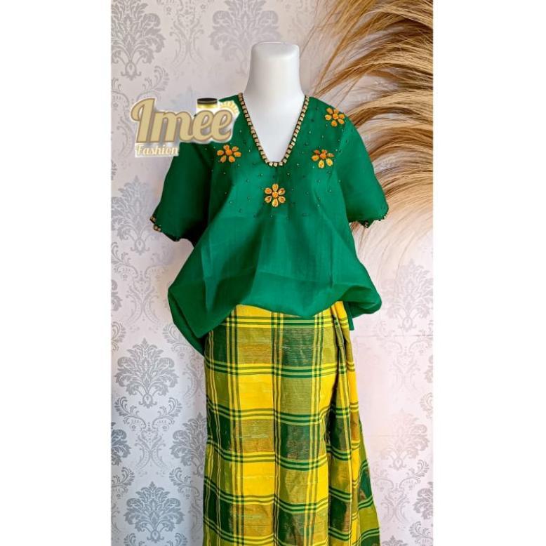 Gratong Set Baju Bodo Tokko Adat Bugis Makassar (Baju Dan Sarung)