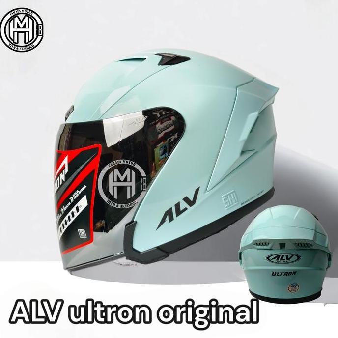 HELM ALV ULTRON SOLID GREEN/HIJAU TOSCA|HALF FACE