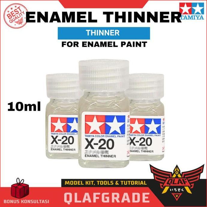 ibolali_ - Tamiya Enamel X-20 Thinner 10ml - penghapus panel line pen Model Kit Cat Gundam pelarut c
