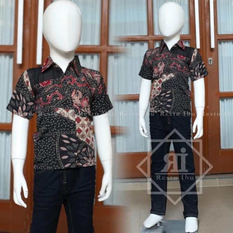 Grosir Kemeja Batik Anak Laki Laki Baju Pesta Anak Kemaja Batik Anak Umur 3-12 Tahun