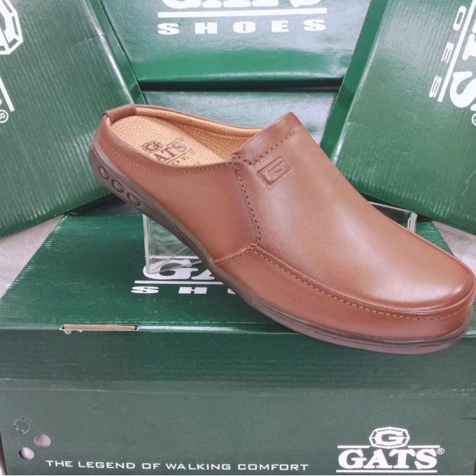Sandal Pria Sandal Sepatu Selop Kulit Gats Nb 0002 Original