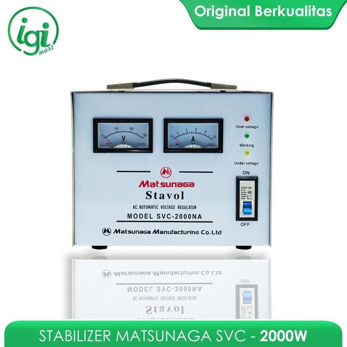 STAVOLT SVC 2000W MATSUNAGA / STABILIZER SVC 2000VA MTS / 2000 WATT ORIGINAL DAN TERPERCAYA