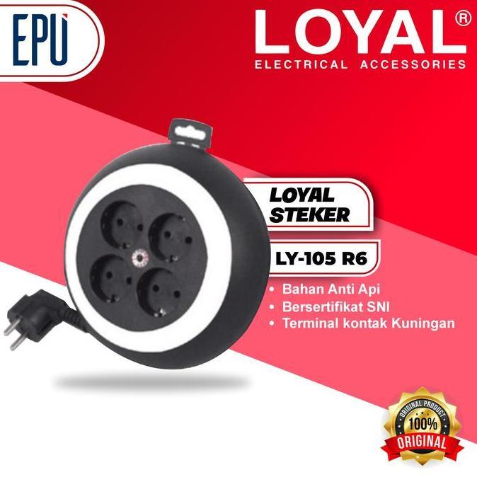 Mbayemseller - Loyal Kabel Roll LY105 Yunior Kabel Roll LY-105 Kabel Gulung Kabel Extension Listrik