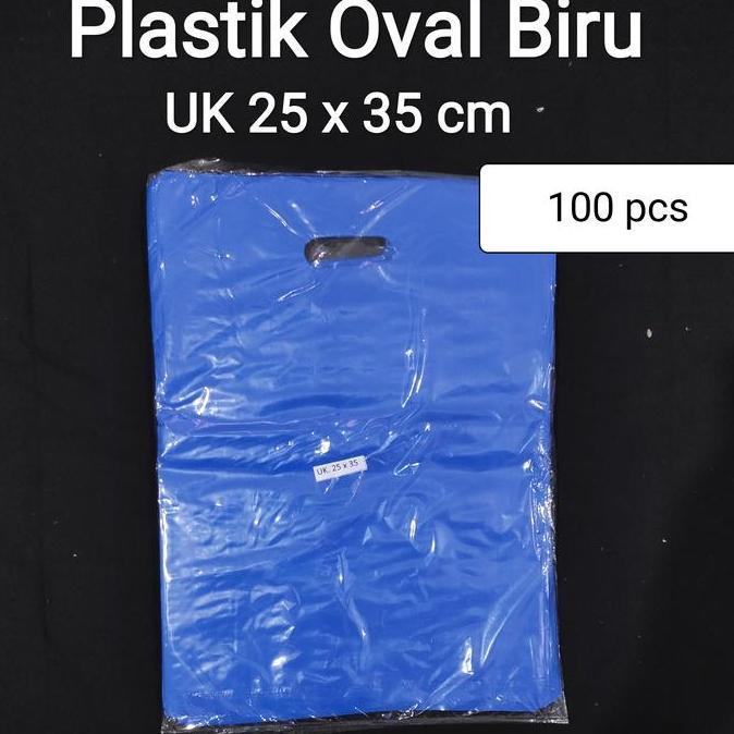Langsungpas- Hd Oval Polos Uk 25X35 (100Pcs), Plastik Bungkus Baju, Plastik Packing