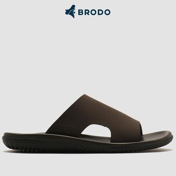 Sepatu Sandal Pria Brodo - Sandal Wiro Brown Bs