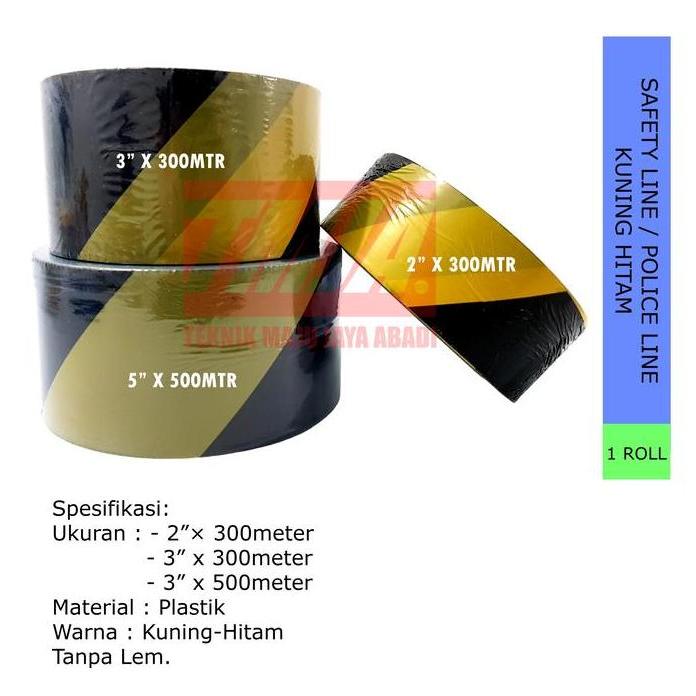 Gasajaa- Safety Line Police Line Kuning Hitam