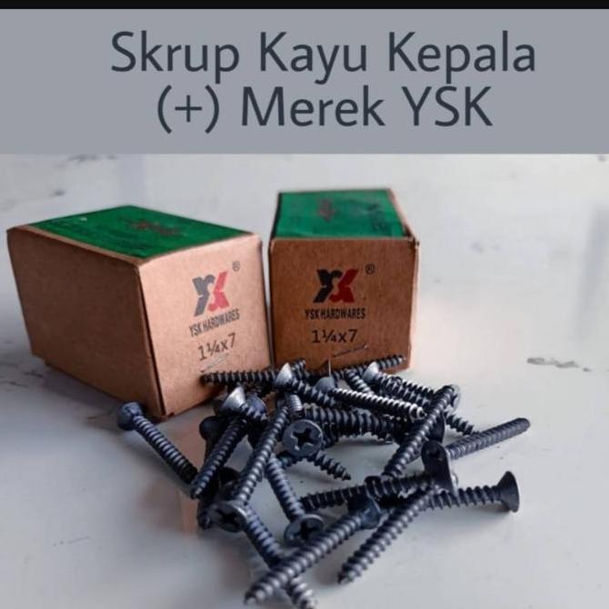 Bullone- Sekrup Kayu Isp / Wood Screw / Sekrup / Sekrup Kayu
