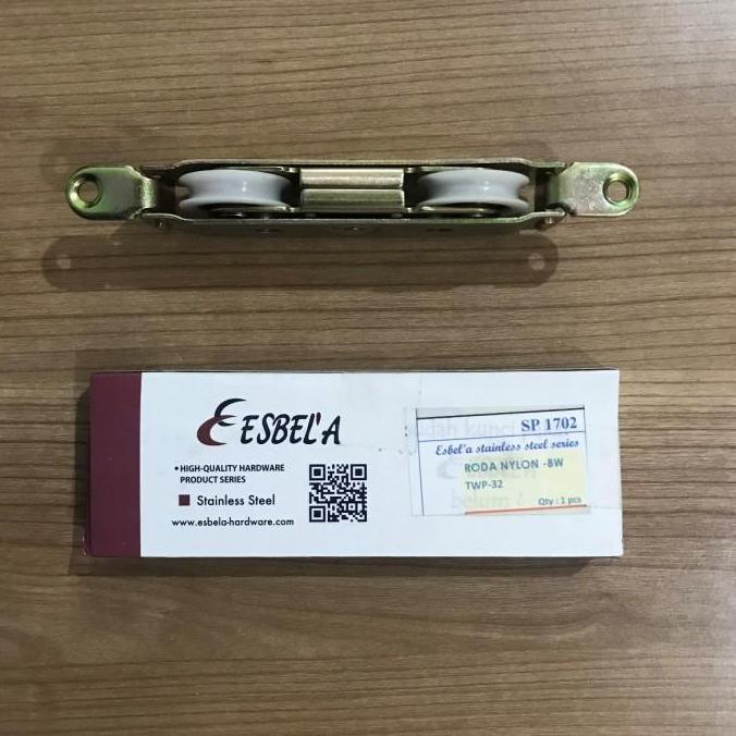 Roda Sliding Double Nylon Heavy Duty Double Roller Sliding Wheel