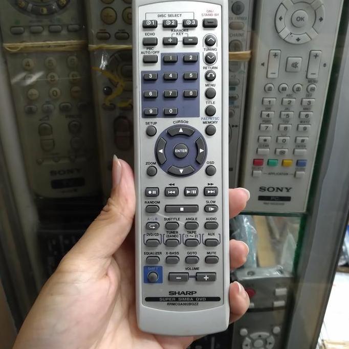 REMOTE REMOT DVD HOME THEATER SHARP RRMCGA002BGZ ORIGINAL ASLI