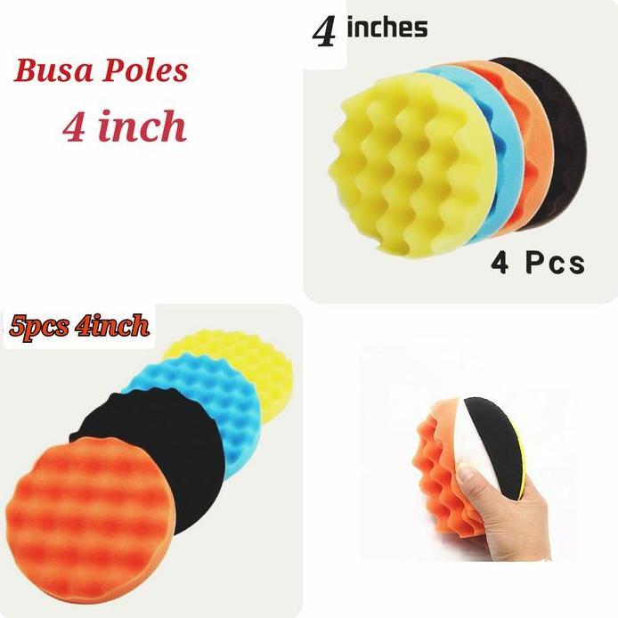 Busa Poles 4 inch 4pcs wax compund polish