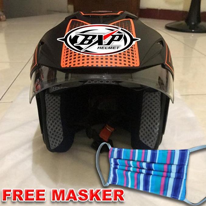 Terlaris Helm BXP Double Visor Orange Merk BXP