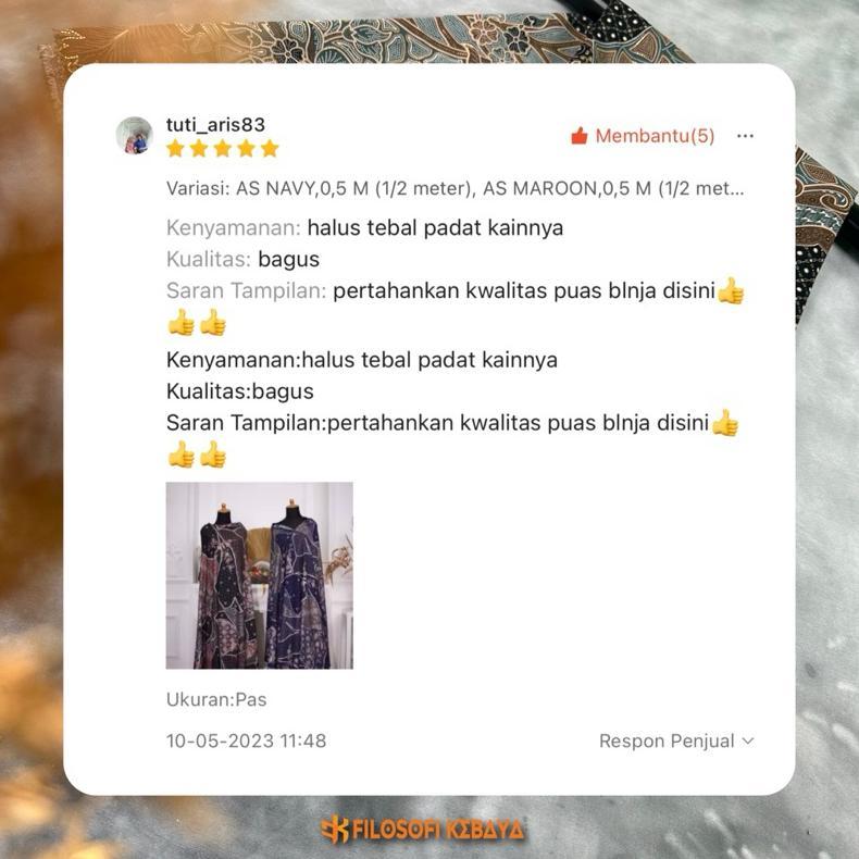 Grade Ori Batik Keluarga Batik Meteran Baju Seragam Pesta Kain Batik Meteran Premium Bahan Batik Pri