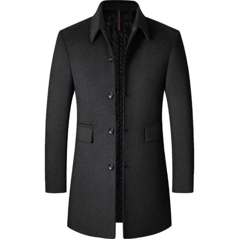 Premium Blazer Hitam Pria Casual Santai Slim Fit / Jasket Pria Keren Modern / Long Coat Pria