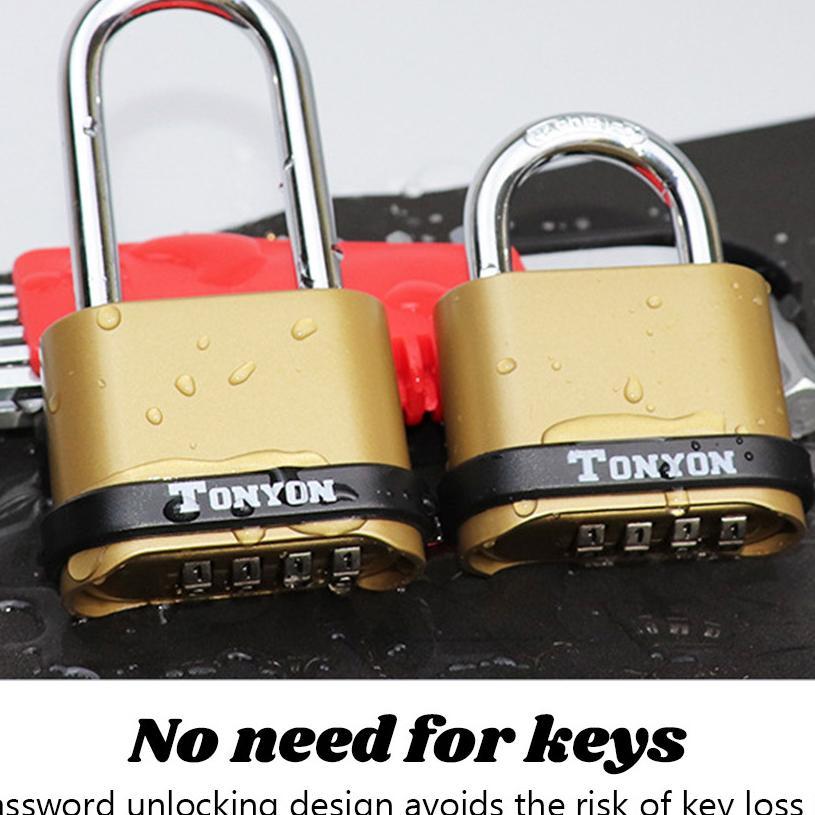 Ms Gembok Padlock Kode Angka Kombinasi 4 Digit Anti Air Gembok Padlock Kunci Untuk Pagar Rumah Anti 