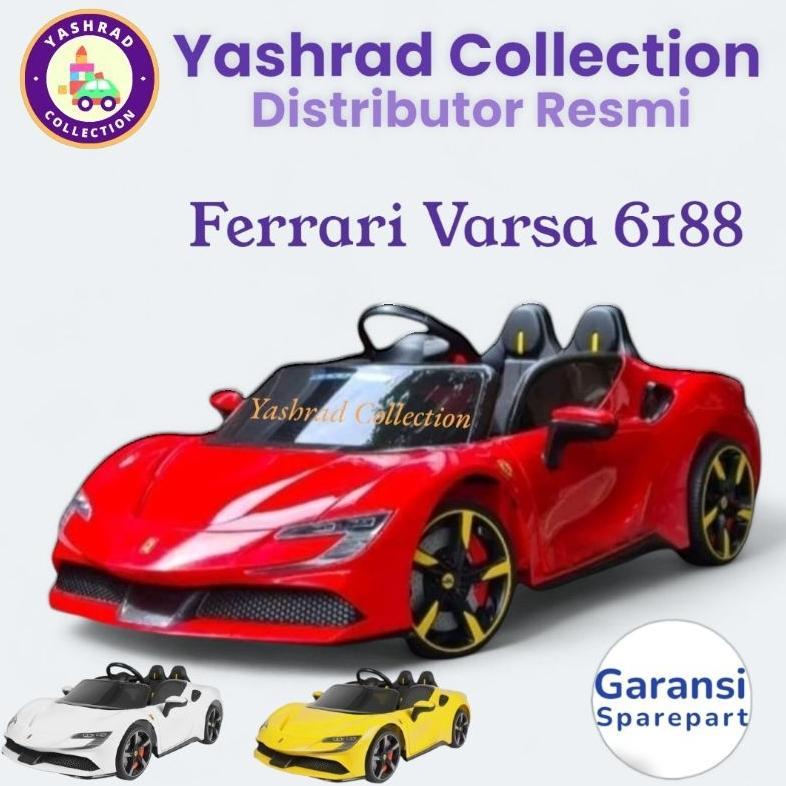 Mainan Anak Mobil Aki Anak PMB 6188 Ferrari Varsa