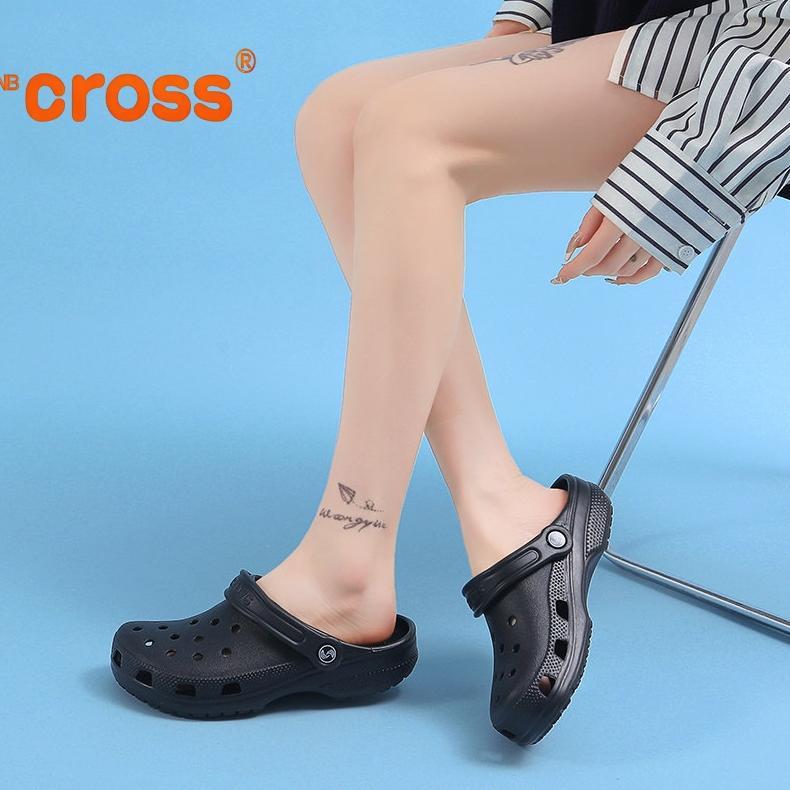 new product classic clog nb cross sandal wanita anti air original super empuk