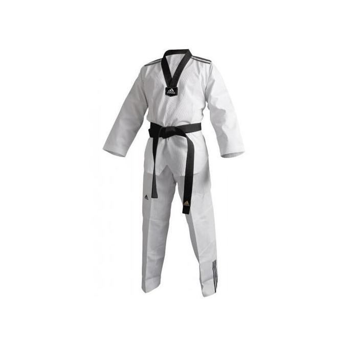 Adidas Dobok AdiClub 3 Stripe Taekwondo - Seragam Taekwondo