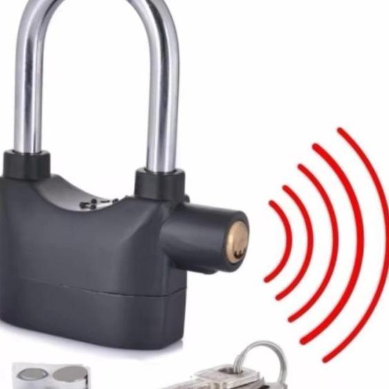Gembok Alarm Ukuran Besar  Anti Maling Long - Ring Panjang
