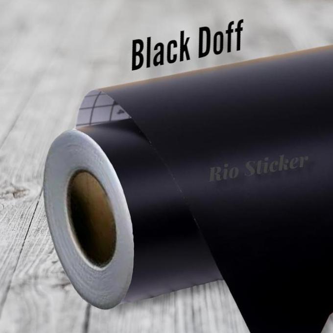 sticker skotlet hitam doff 1 roll