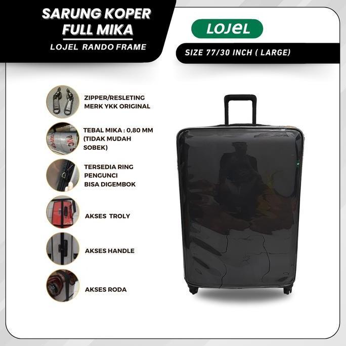 TERLARIS - Sarung Koper Fullmika Khusus Lojel Rando Frame 77/30 inch (Large)